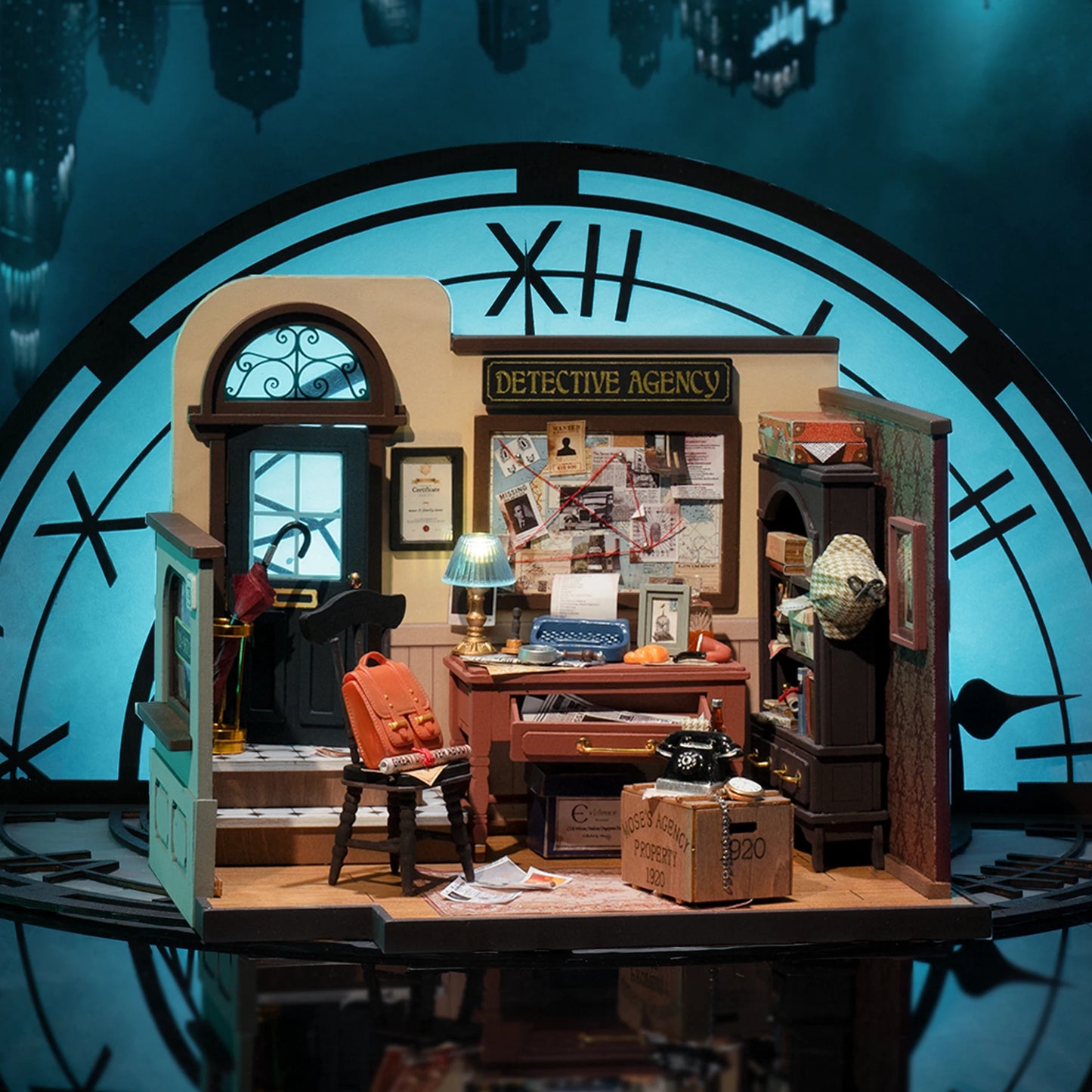 Mose's Detective Agency Miniature DIY Kit | Hobbynella
