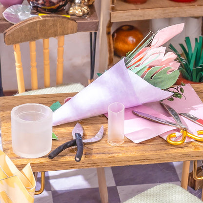 Emily's Flower Shop Miniature DIY Kit | Hobbynella