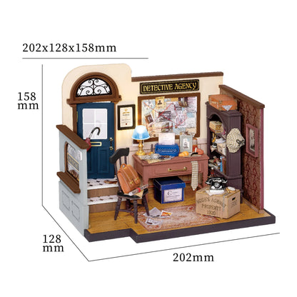 Mose's Detective Agency Miniature DIY Kit | Hobbynella