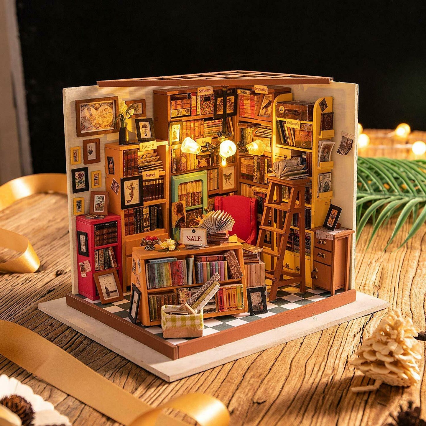 Sam's Study Miniature DIY Kit | Hobbynella