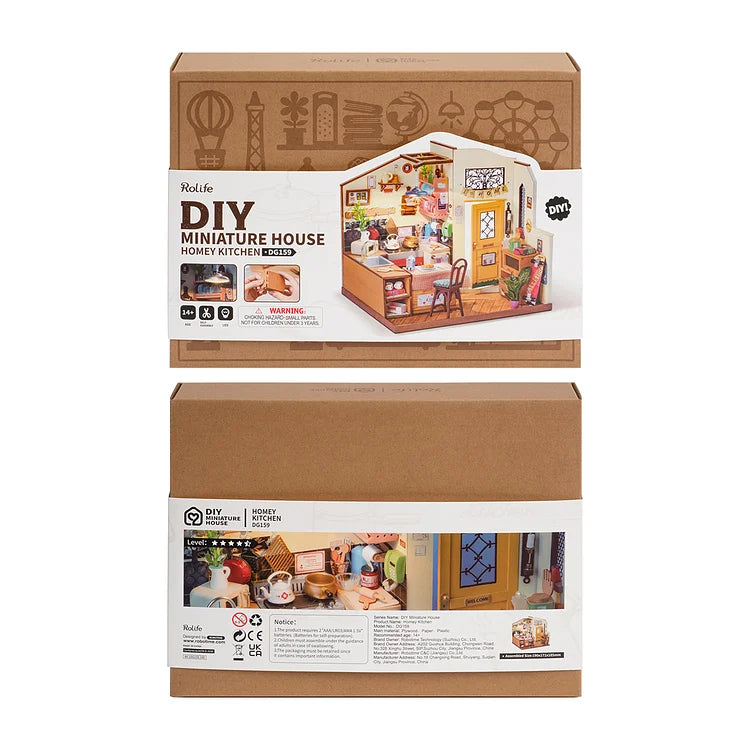 Homey Kitchen Miniature DIY Kit | Hobbynella