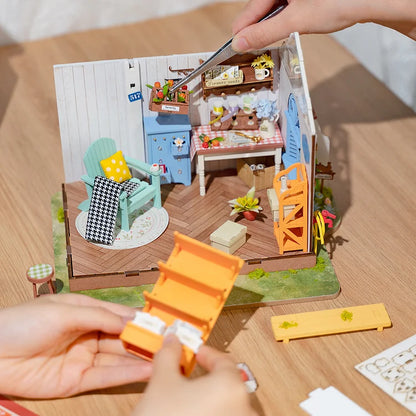 Dreamy Garden House DIY Miniature Kit | Hobbynella