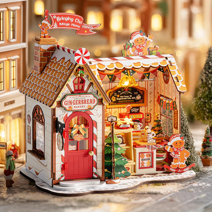 Gingerbread House Miniature DIY Kit