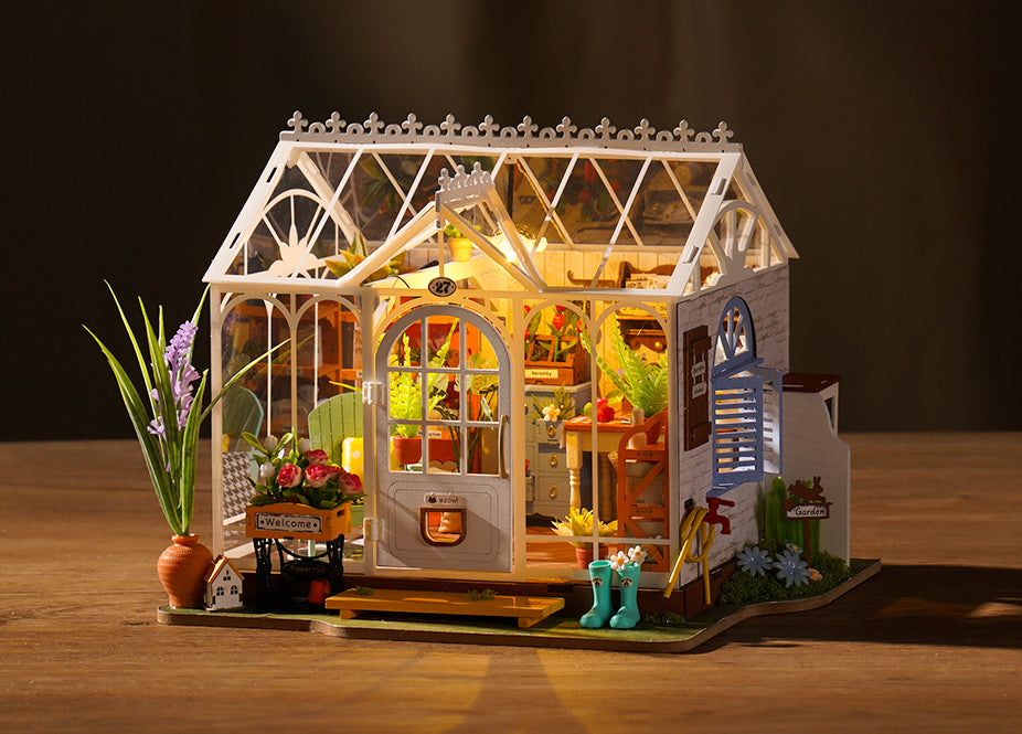 Dreamy Garden House DIY Miniature Kit | Hobbynella