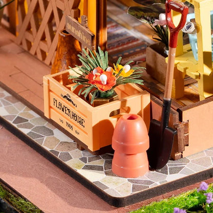 Cathy's Flower House Miniature DIY Kit | Hobbynella