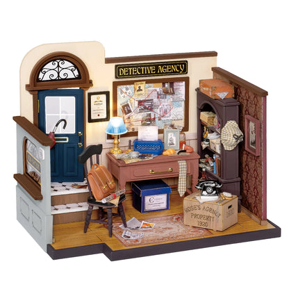 Mose's Detective Agency Miniature DIY Kit | Hobbynella