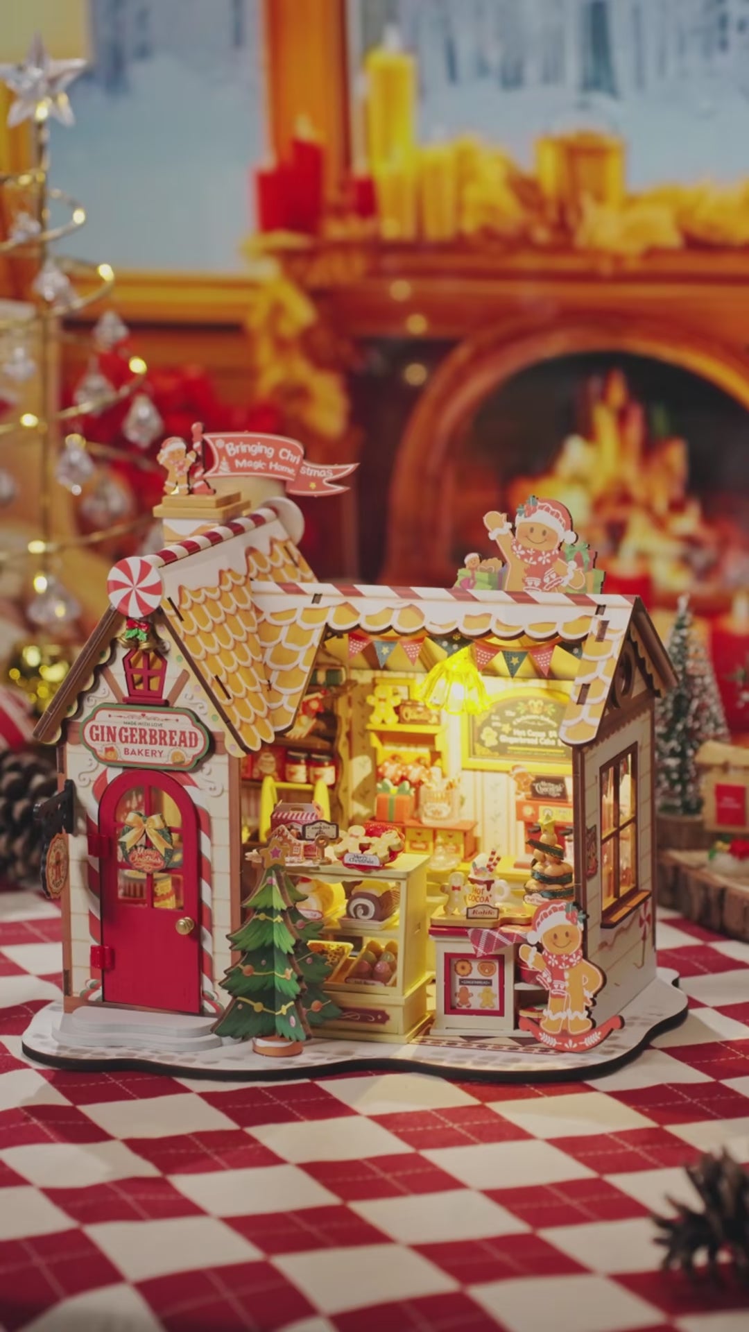 Gingerbread House Miniature DIY Kit