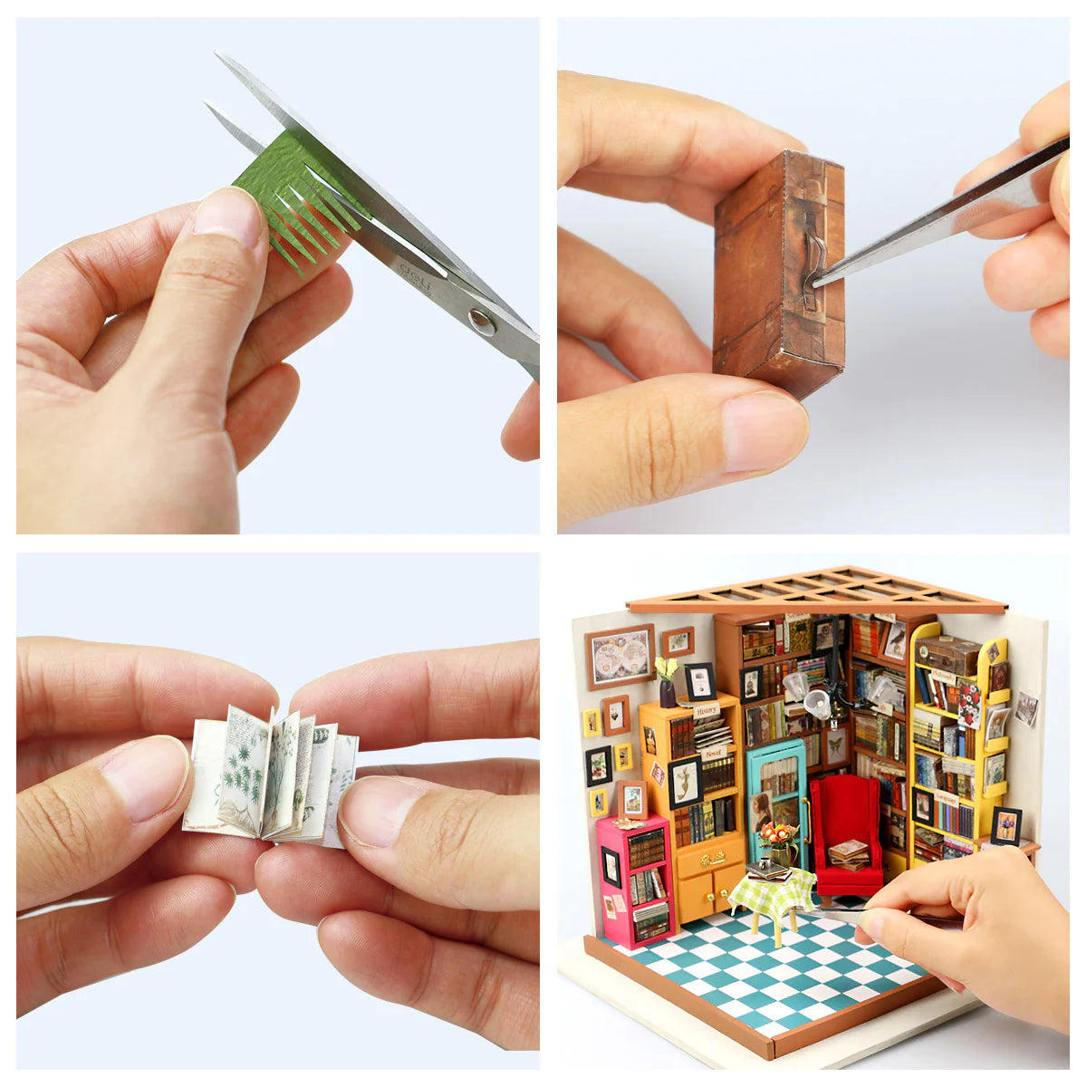 Sam's Study Miniature DIY Kit | Hobbynella
