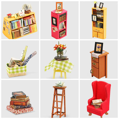 Sam's Study Miniature DIY Kit | Hobbynella