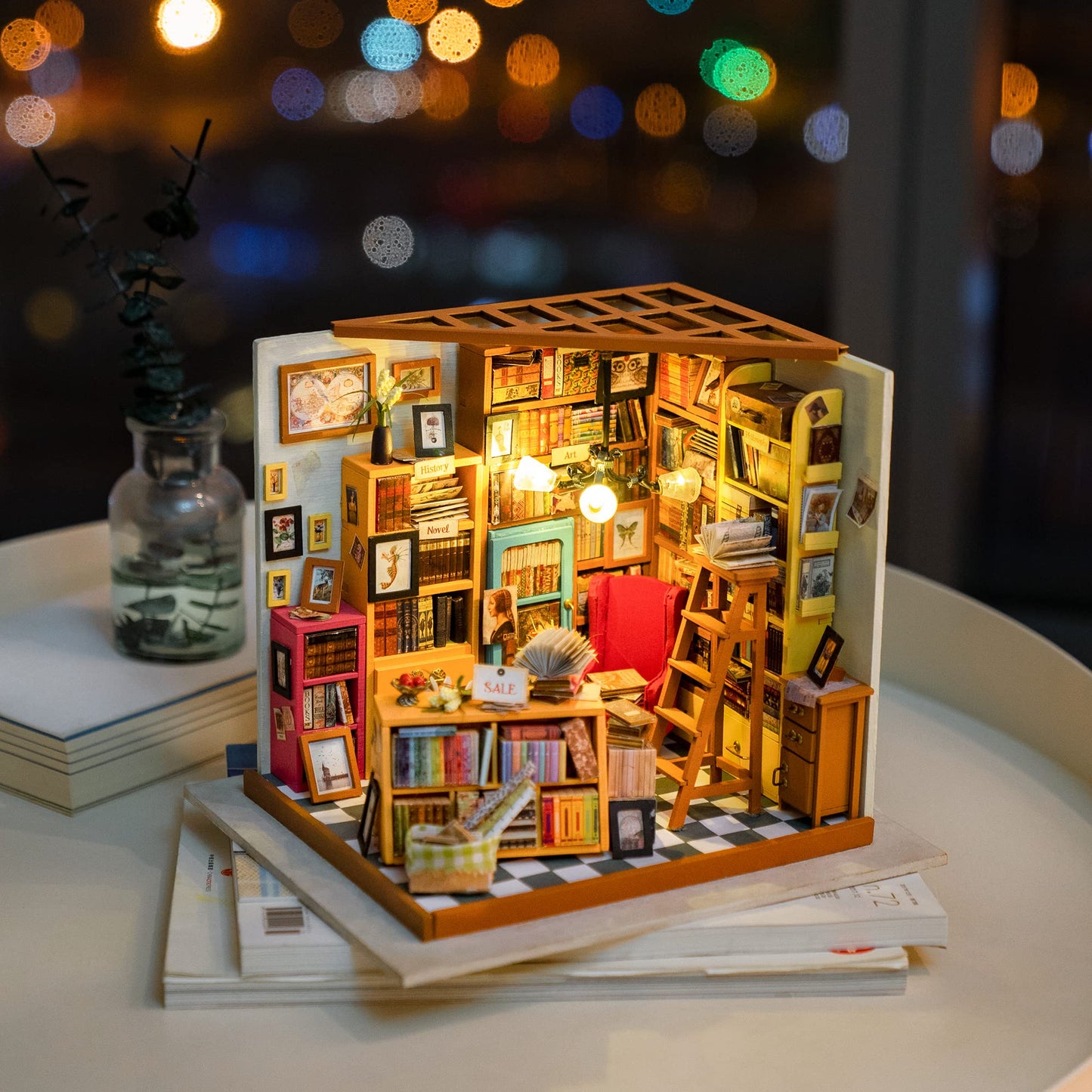 Sam's Study Miniature DIY Kit | Hobbynella