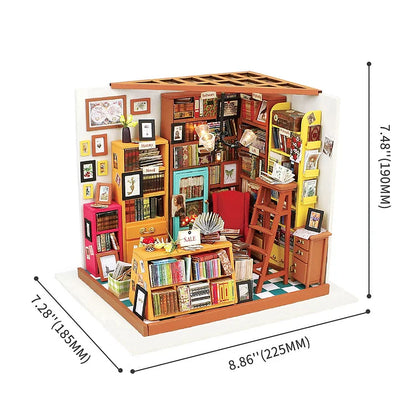 Sam's Study Miniature DIY Kit | Hobbynella