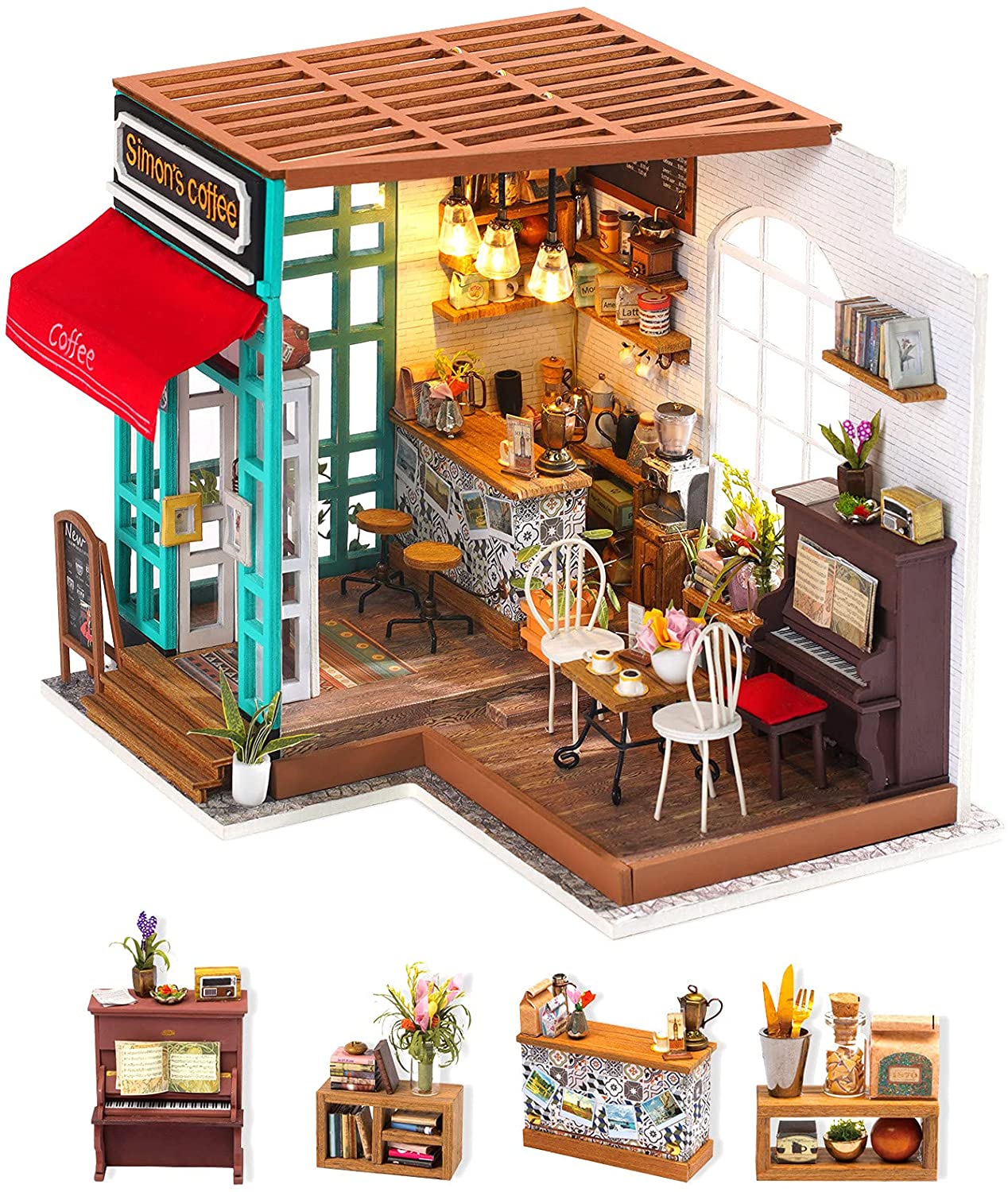 Simon's Coffee Miniature DIY Kit | Hobbynella