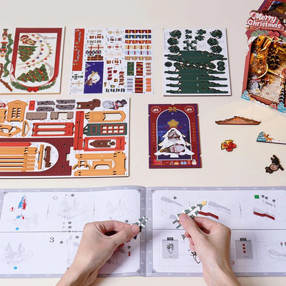 Christmas Street Diorama Book Nook DIY Kit | Hobbynella