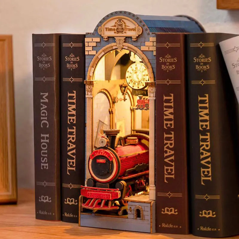 Time Travel Train Diorama Book Nook DIY Kit | Hobbynella