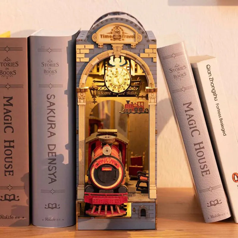 Time Travel Train Diorama Book Nook DIY Kit | Hobbynella
