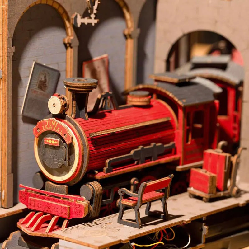 Time Travel Train Diorama Book Nook DIY Kit | Hobbynella
